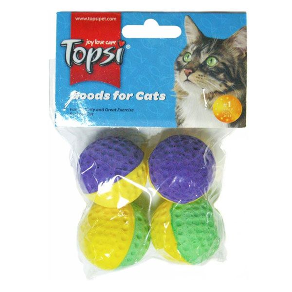 Мячи губчатые Topsi 4 см 4 шт
