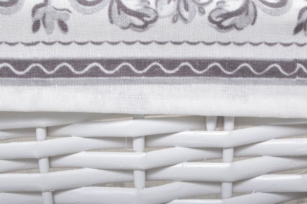 Кошик плетений з текстилем 42x30x17 см HQ13-53AB-3 