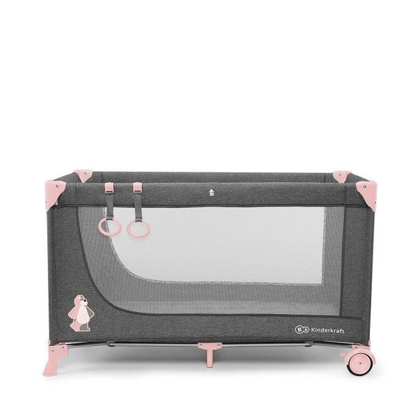 Манеж-ліжко Kinderkraft Joy рожевий KKLJOYPNK00000