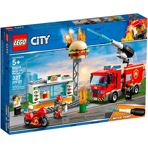Конструктор LEGO City Пожежа в бургер-барі 60214