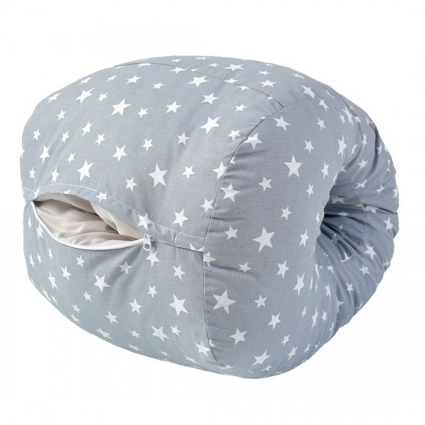 Подушка для кормления IDEIA Mini Звезда 28х30 см серый 