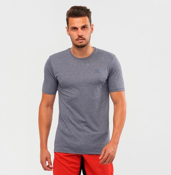 Футболка Salomon AGILE TRAINING TEE M LC1508200 р.S блакитний