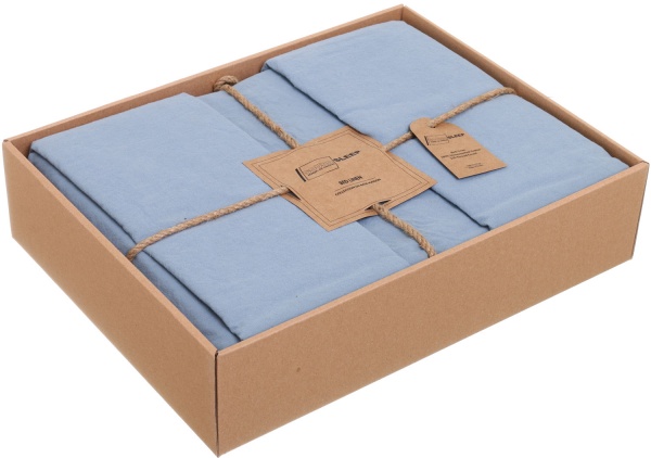 Комплект постільної білизни Natural 2 синій SoundSleep 