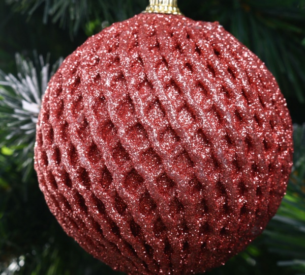 Шар новогодний 8 мм розовый CAA126440