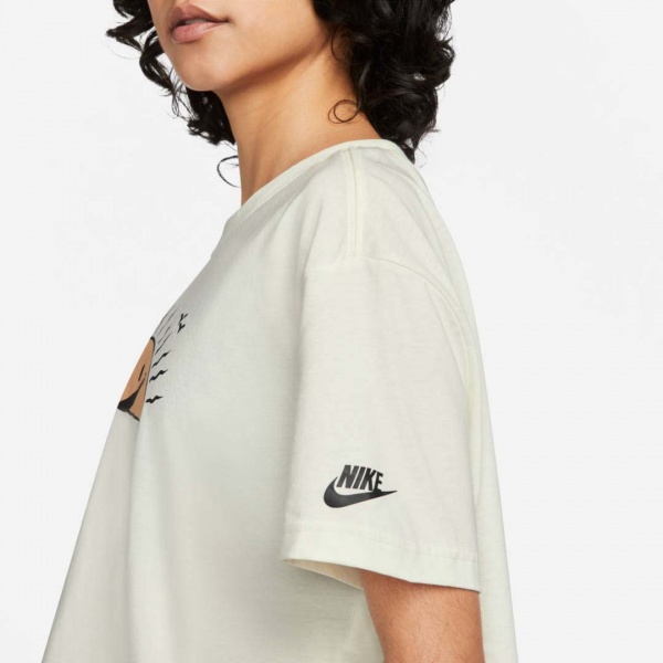 Футболка Nike TEE CROP FW DQ3309-133 р.L бежевий