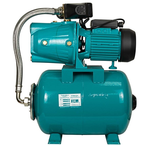Насосная станция Aquatica 1.1кВт Hmax 55м Qmax 70л/мин (самовсасывающий насос) 24л 775088/24