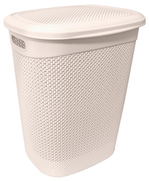 Корзина для белья Ucsan Plastik DROP 96,19 л кремовый 