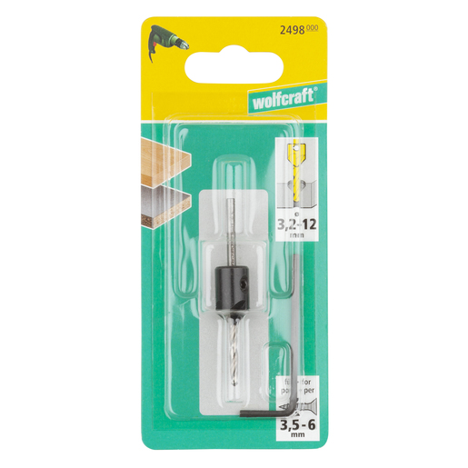 Сверло Wolfcraft с зенковкой черновое 4,5-16 мм 1 шт. 2499000