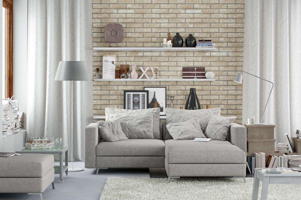 Плитка Golden Tile Brickstyle London cream 30Г010 25x5 см