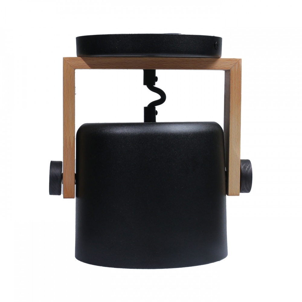 Бра LIGHT SET KONVALIA WLC 160 1xE27 черный/дерево