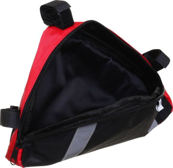 Сумка велосипедна MaxxPro BSE101-Rd чорна з червоним 