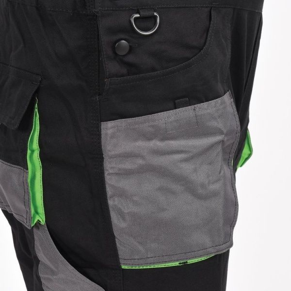 Полукомбинезон рабочий YATO р. XL YT-80174 черный с серым