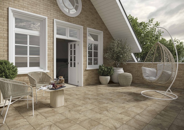 Клинкерная плитка Mattone Pietra Ochra Klinkier 30x30 Ceramika Paradyz