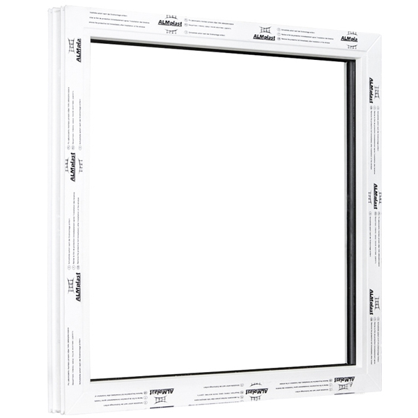 Окно глухое ALMplast 60 600x800 мм без открывания