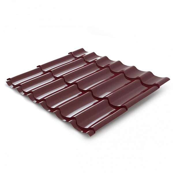 Металлочерепица PSM 1180x1200 мм RAL 3005 бордовая
