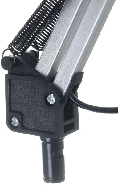 Настольная лампа офисная Accento lighting ALYU-DE3030-SL 40 Вт E27 серебристый металлик 