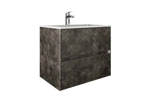 Тумба підвісна Грейд Preference N2 80 МДФ сланецьтемний під ум. Пандора 80