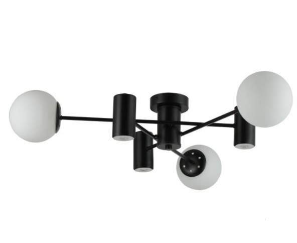 Люстра Miorro Palermo металл/стекло3x7 Вт GU10 черный 51-311-047