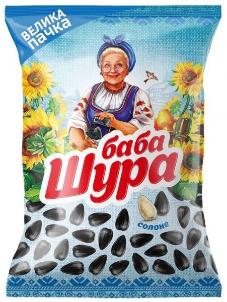 Насіння соняшника Баба Шура смажене солоне 145 г