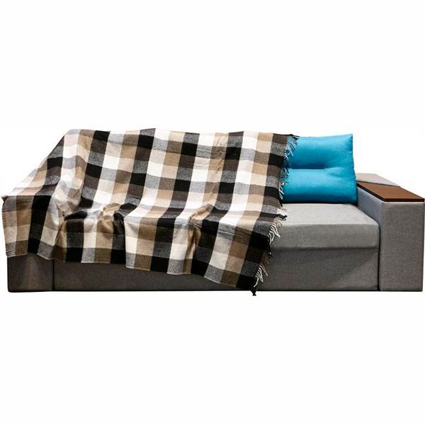 Плед шерстяной Фреска 140x200 см бежевый Вултекс-С 