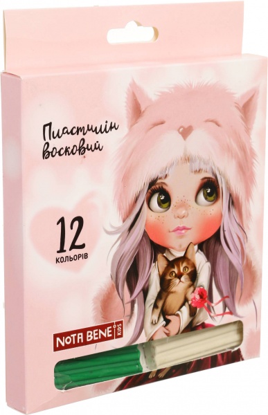 Пластилин восковый Anime 12 цветов Nota Bene