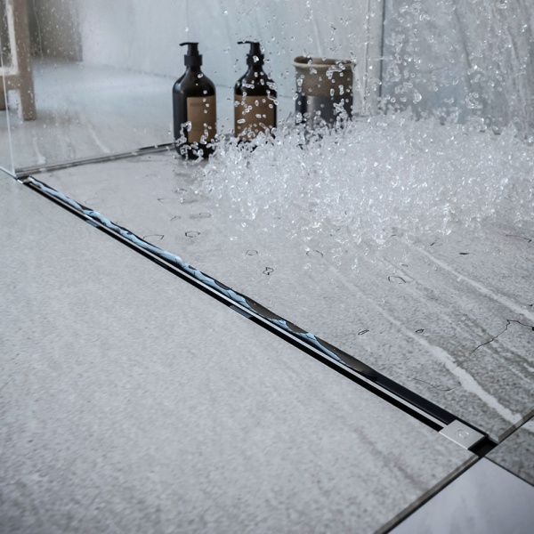 Трап Rhein с тонкой накладкой Base slim из нержавеющей стали 650 мм WSL700001