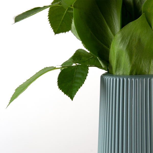 Ваза пластиковая MVM DH-FLOWERS-05 BLUE 23 см 