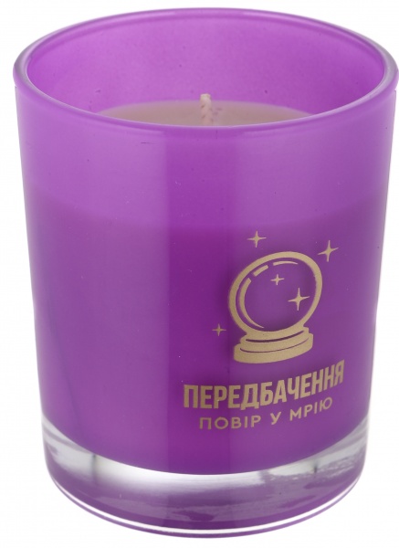 Свеча в стакане с предсказанием аромат тубероза 
