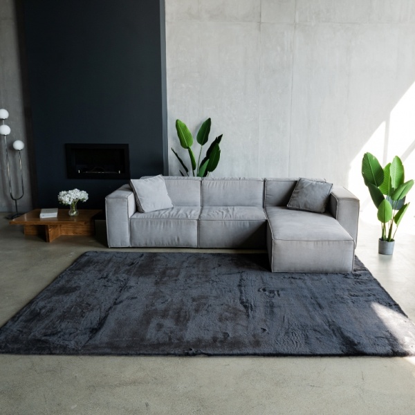 Коврик Dariana Rabbit Classic 204х300 см dark grey 