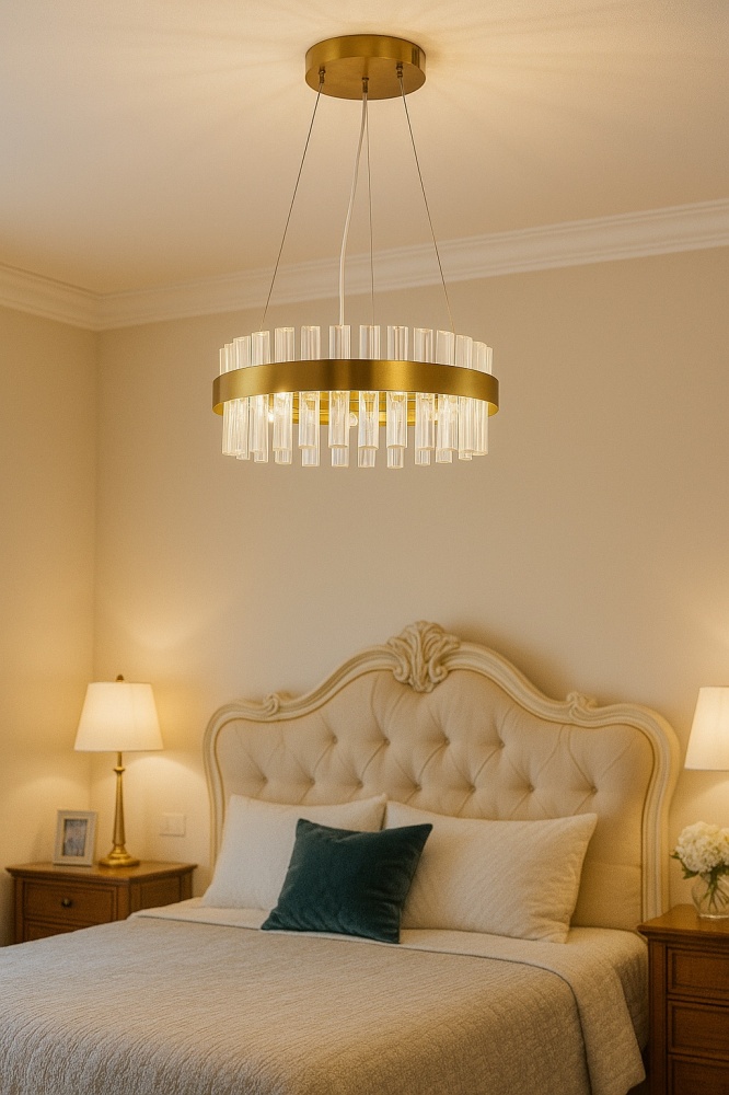 Люстра подвесная ELIOS Cristal, без пульта 90 Вт DL1003