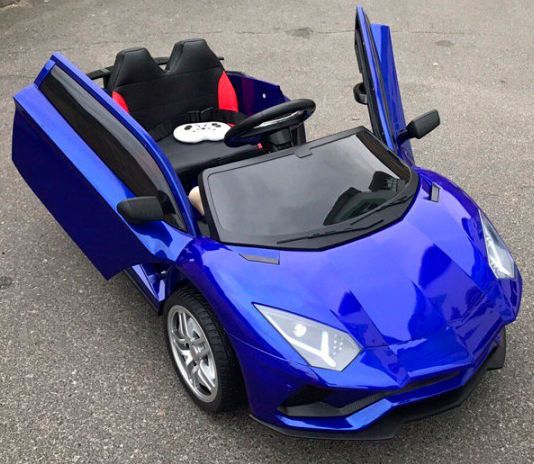 Электромобиль DT детский синий C1912