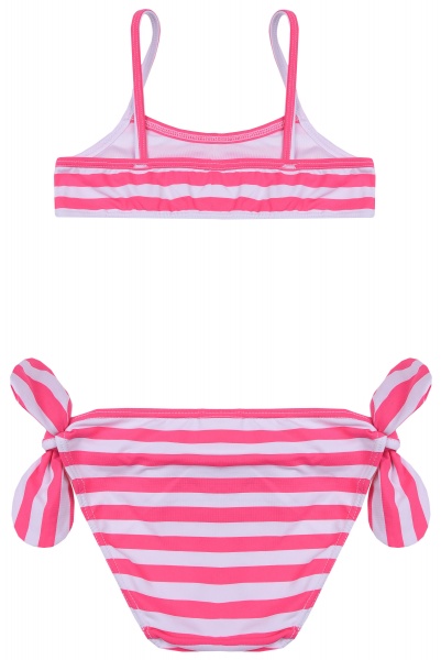 Купальник для дівчаток Bibo 8002 р.104 рожевий із білим 