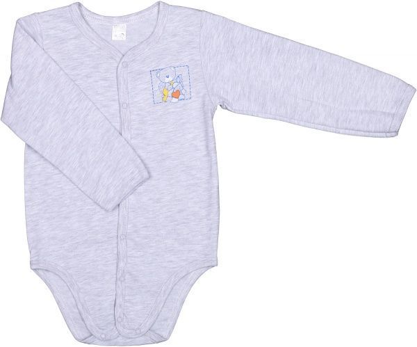 Боди детское для мальчика Татошка р.86 серый меланж м14251смл 