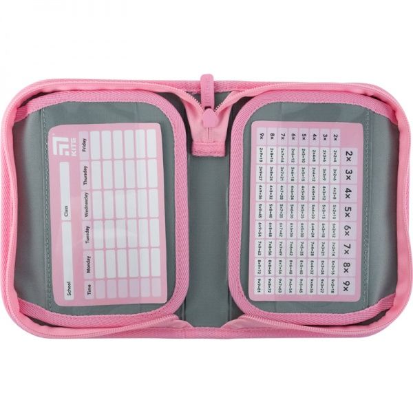 Пенал школьный 622 Charming kitty 49682 KITE розовый