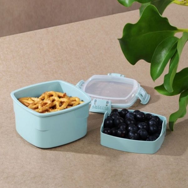 Ланч-бокс RENEW 0,4 л пластик сірий 02500197 Sistema