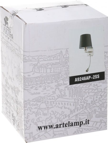 Бра Arte Lamp Hall 1x40 Вт E27 матовое серебро A9246AP-2SS 