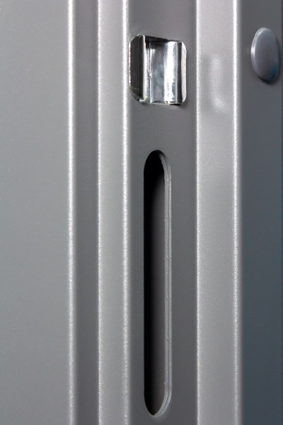 Двері вхідні Булат Гарант 535 бетон антрацит 2050x850 мм праві