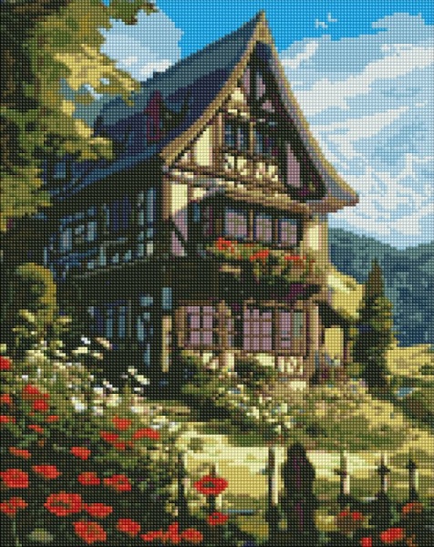 Алмазная мозаика Сказка в горах 40х50 см Идейка 