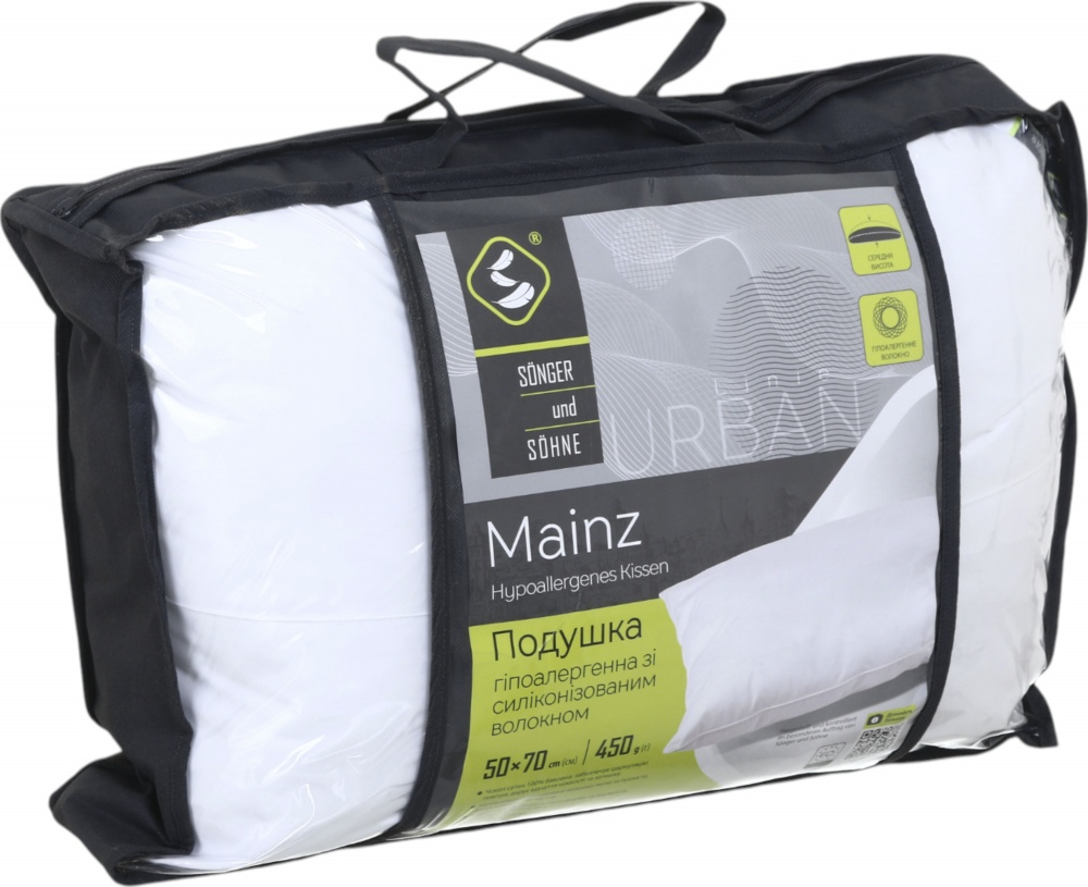 Подушка з кантом Mainz Songer und Sohne 50x70 см білий