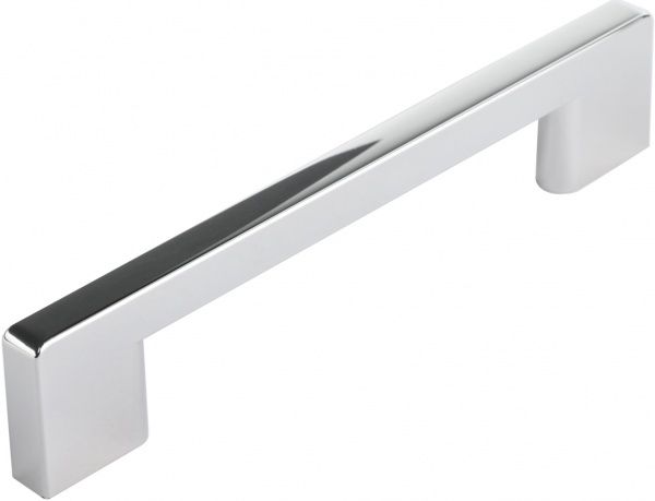 Меблева ручка 128 мм полірований хром Poliplast 0076BCL