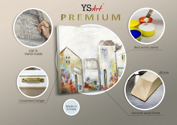 Картина Городской пейзаж 50x150 см Юрис Проф Арт 