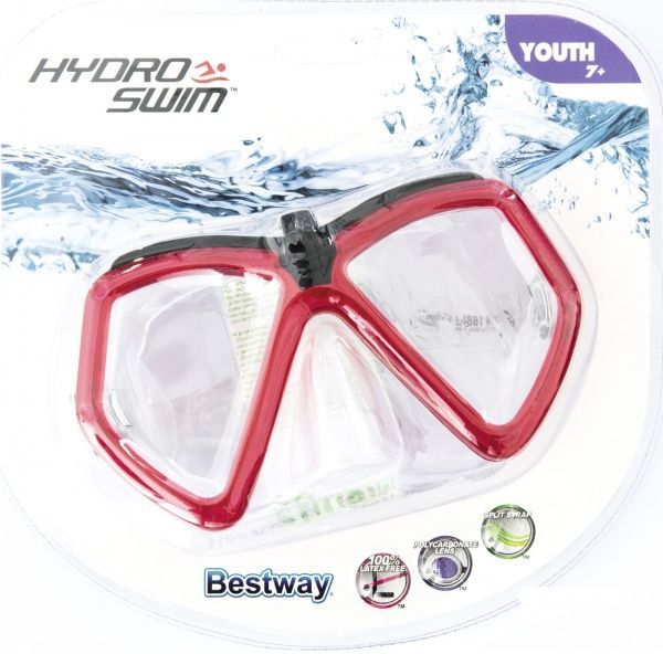  Bestway Маска для підводного плавання, лінза полікарбонат, 7-14 років, у футлярі.