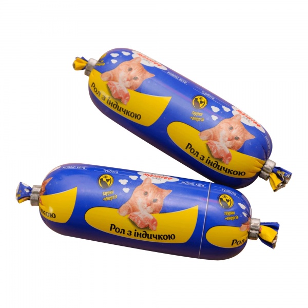 Корм для котів Мурзікофф рол з індичкою 120 г