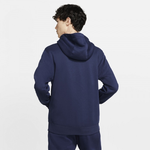 Джемпер Nike M NSW CLUB HOODIE FZ BB BV2645-410 р. S синій