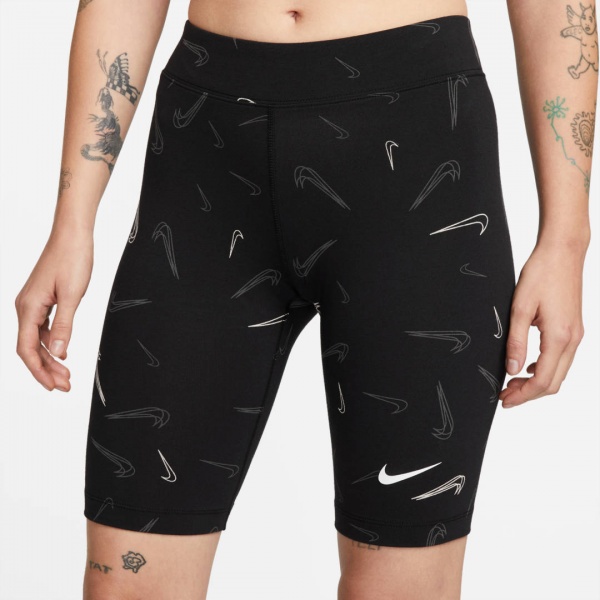 Шорти Nike W NSW SHORT AOP PRNT DO2561-011 р. XS чорний
