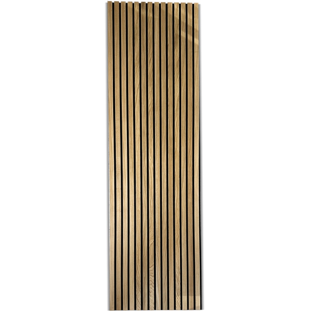 Рейкова панель акустична ПлиТТоргСервіс 17х600х2750 мм дуб 1,65 м.кв.