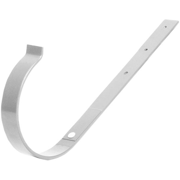 Кронштейн ринви Bryza прямий металевий 100 мм білий 