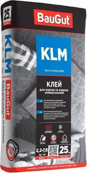 Клей для плитки BauGut KLM 25кг