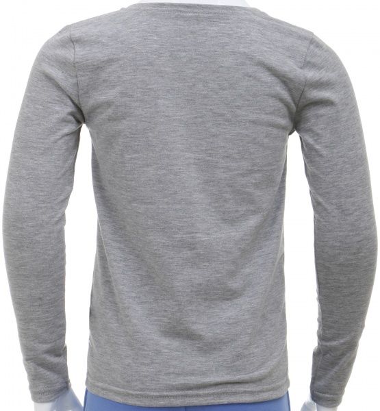 Футболка з довгим рукавом Фламінго р.140 сірий із чорним 995-416 