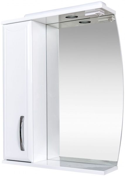 Зеркало со шкафчиком Aqua Rodos Decor 65 шкафчик слева 